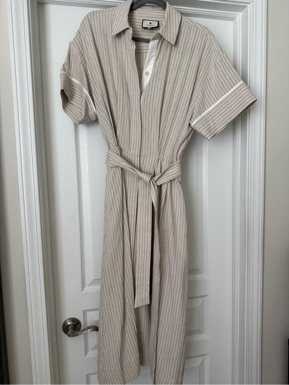 Tuckernuck natural stripe Kate shirt dress